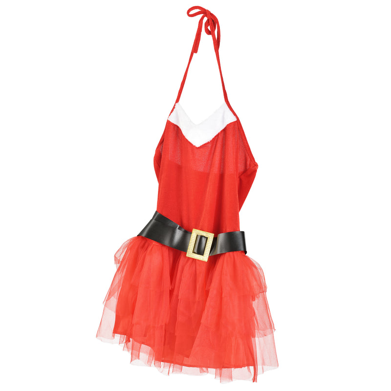 Esquema acotado Disfraz de Navidad Fiesta Papá Noel para mujeres en.casa