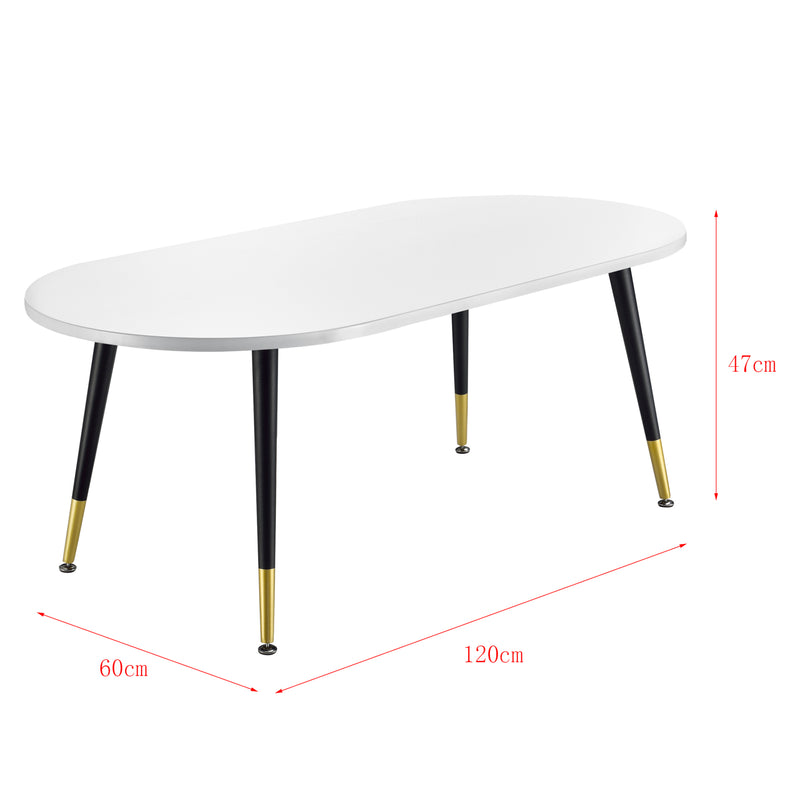 Esquema acotado Mesa de centro Fontana 47x120x60 cm en varios colores en.casa