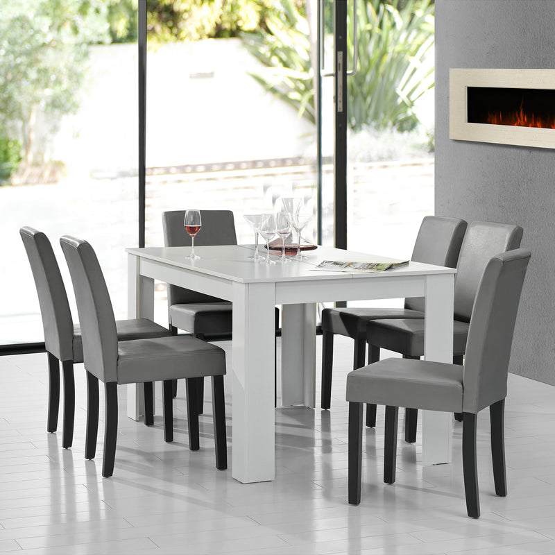 Esquema acotado Mesa de diseño de roble precioso