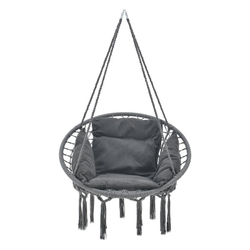 Esquema acotado Silla colgante Kailua Máx. 150 kg Interior Exterior con cojín casa.pro