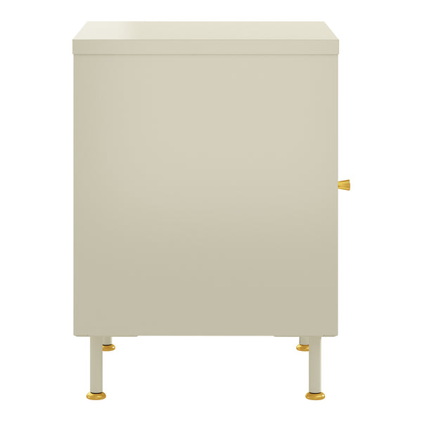 Armario auxiliar Lindau 56x40x40 cm crema blanca [en.casa]