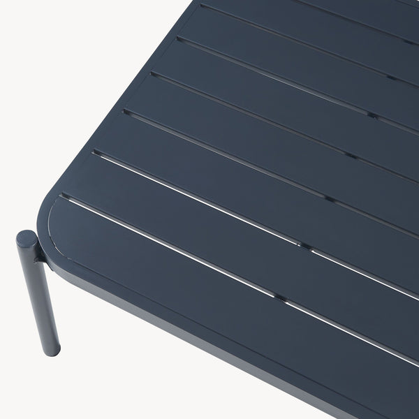Conjunto de muebles de jardín Accettura 3 piezas Aluminio Gris [casa.pro]