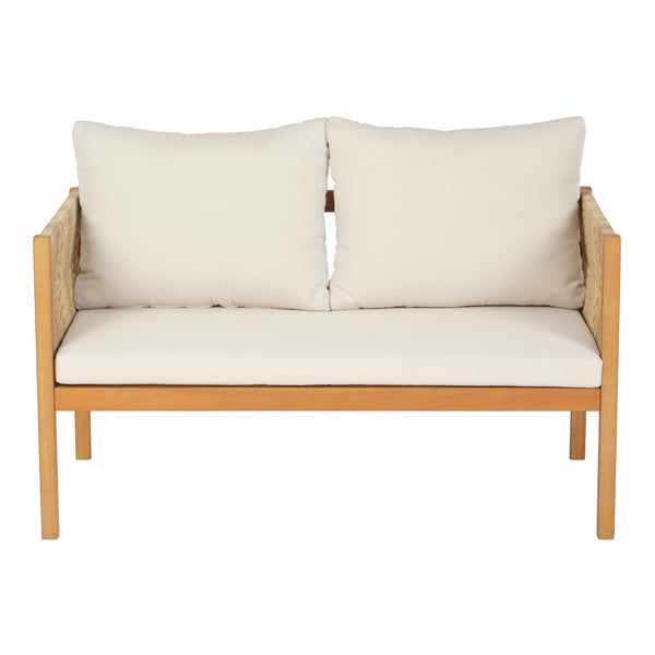 Conjunto de muebles de jardín Cannole de 4 piezas. Madera de acacia color madera [casa.pro]