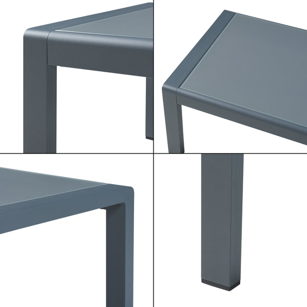 Conjunto de muebles de jardín Avise 5 piezas aluminio [casa.pro]