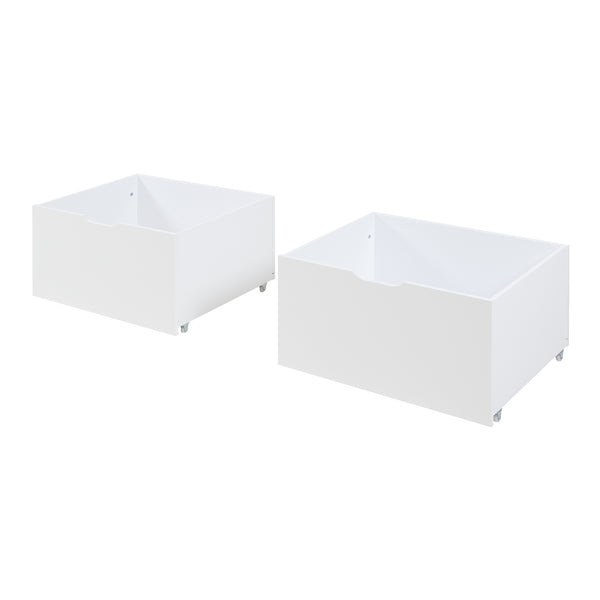 Cama casita Surnadal 90x200 cm Madera de pino Blanco/Natural [en.casa]