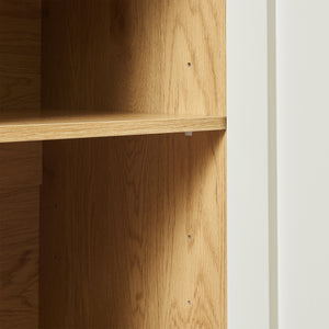 Aparador Ferrersp con 2 puertas 80x80x40 cm aspecto roble/color arena [en.casa]