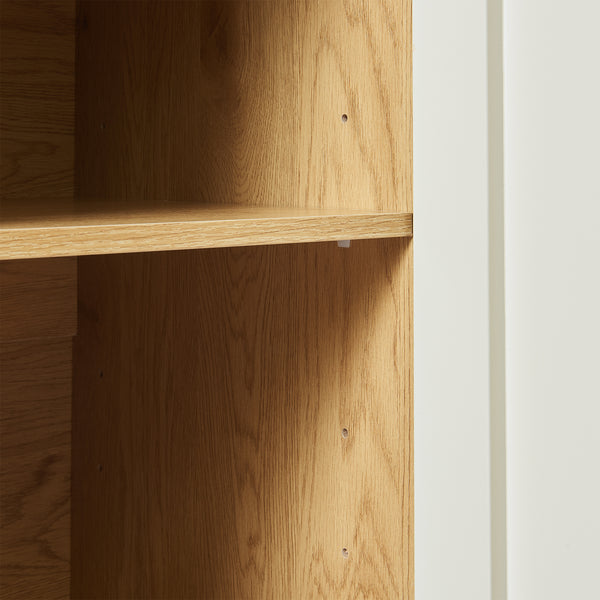 Aparador Ferrersp con 2 puertas 80x80x40 cm aspecto roble/color arena [en.casa]