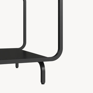 Mesa de centro Færder 115x50x45 cm Acero Negro [en.casa]