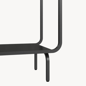 Estantería Færder de acero 145x76x33 cm negro [en.casa]