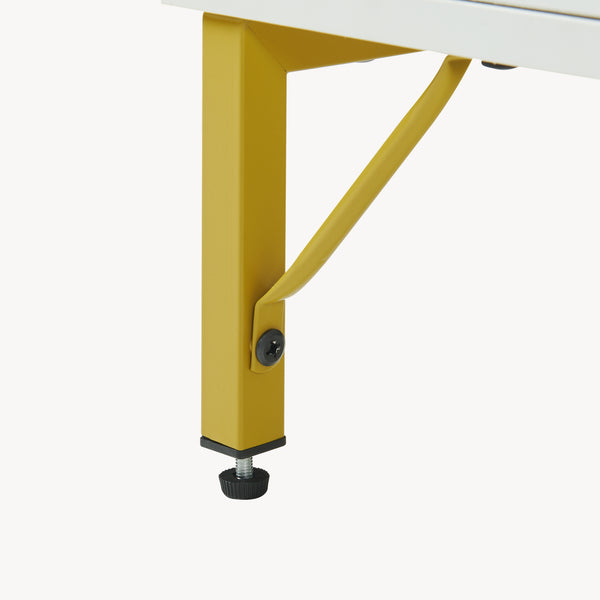 Mueble de televisión Reyri 120x39x52 cm Blanco/Dorado [en.casa]