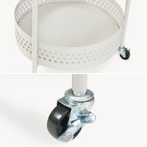 Carrito de servicio Jässaatka acero 76x40 cm gris [en.casa]