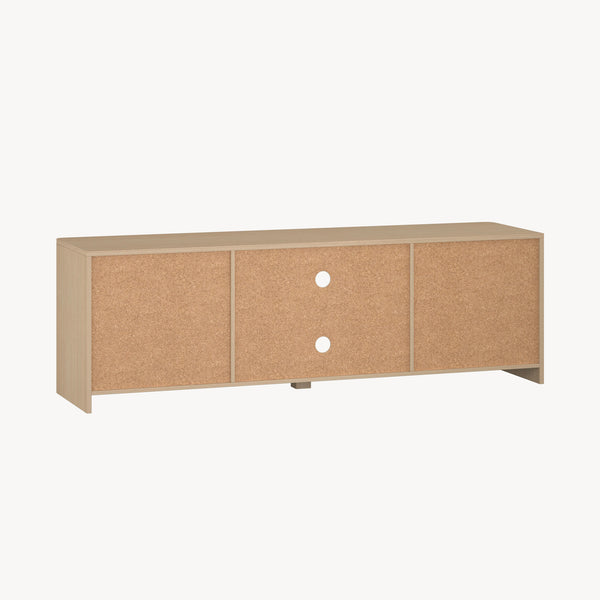 Mueble de televisión Takranmaa 150x40x50 cm efecto roble [en.casa]