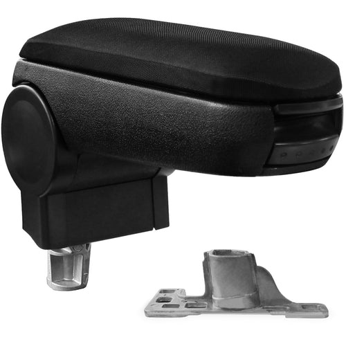 Reposabrazos central VW Passat B5 con compartimento de almacenamiento textil negro pro.tec - premiumXL