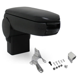 Reposabrazos central VW Bora IV Beetle con compartimento de almacenamiento cuero sintético negro pro.tec - premiumXL