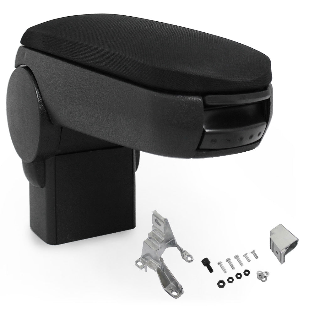 Reposabrazos central VW Golf IV, Bora, Beetle negro con compartimento de almacenamiento [pro.tec] - premiumXL