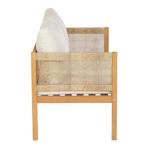 Conjunto de muebles de jardín Cannole de 4 piezas. Madera de acacia color madera [casa.pro]