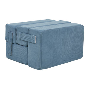 Escalera para mascotas Joelerhatra 4 piezas 45x50x45 cm Cordón azul [en.casa]