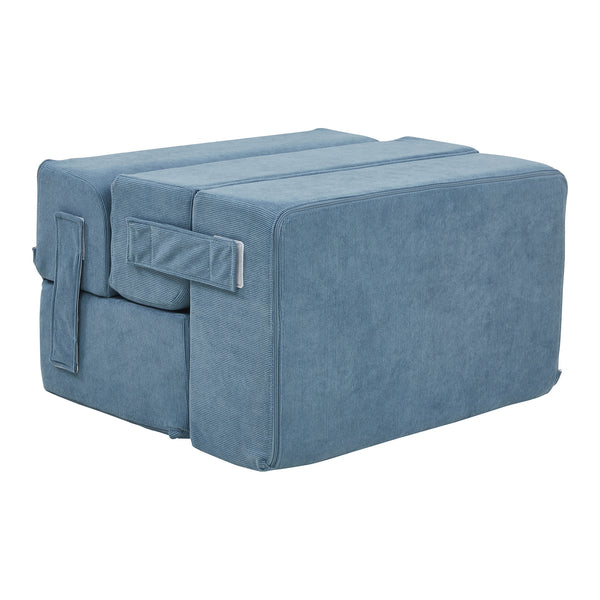 Escalera para mascotas Joelerhatra 4 piezas 45x50x45 cm Cordón azul [en.casa]