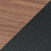 Estante de cocina extensible Kirhuskyna 130x40x85 cm aspecto nogal/negro [en.casa]
