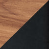 Mesa auxiliar Nolarg 65x30x61 cm Negro/Aspecto nogal [en.casa]