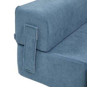 Escalera para mascotas Joelerhatra 4 piezas 45x50x45 cm Cordón azul [en.casa]