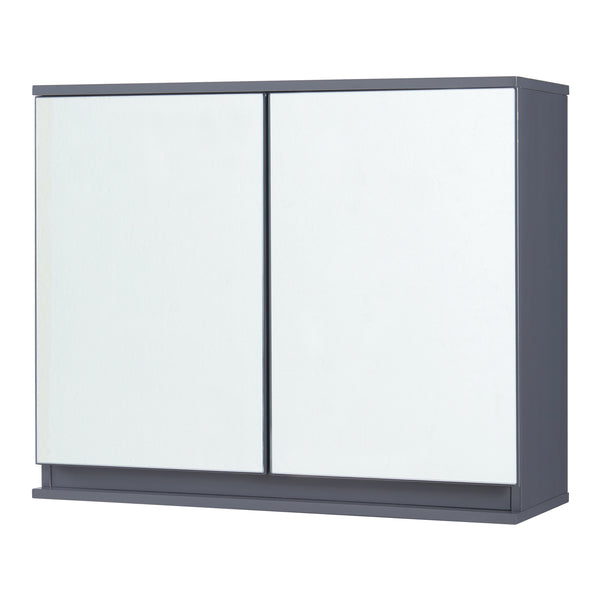 Conjunto de muebles de baño de 5 piezas Overath gris [en.casa]