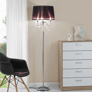 Lámpara de pie Noble Black 165 x Ø 45 cm Negro lux.pro