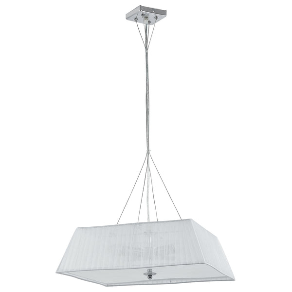 Lámpara colgante Walsum 4x E14 Ø45x113 cm Blanco lux.pro