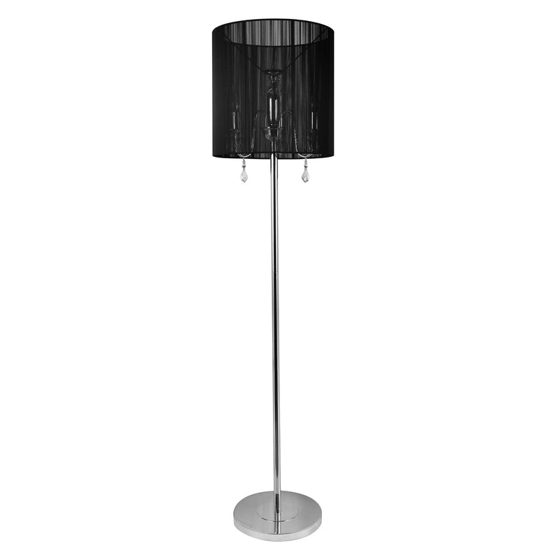 Esquema acotado Lámpara de pie Fabrica 167x40cm Cromo lux.pro