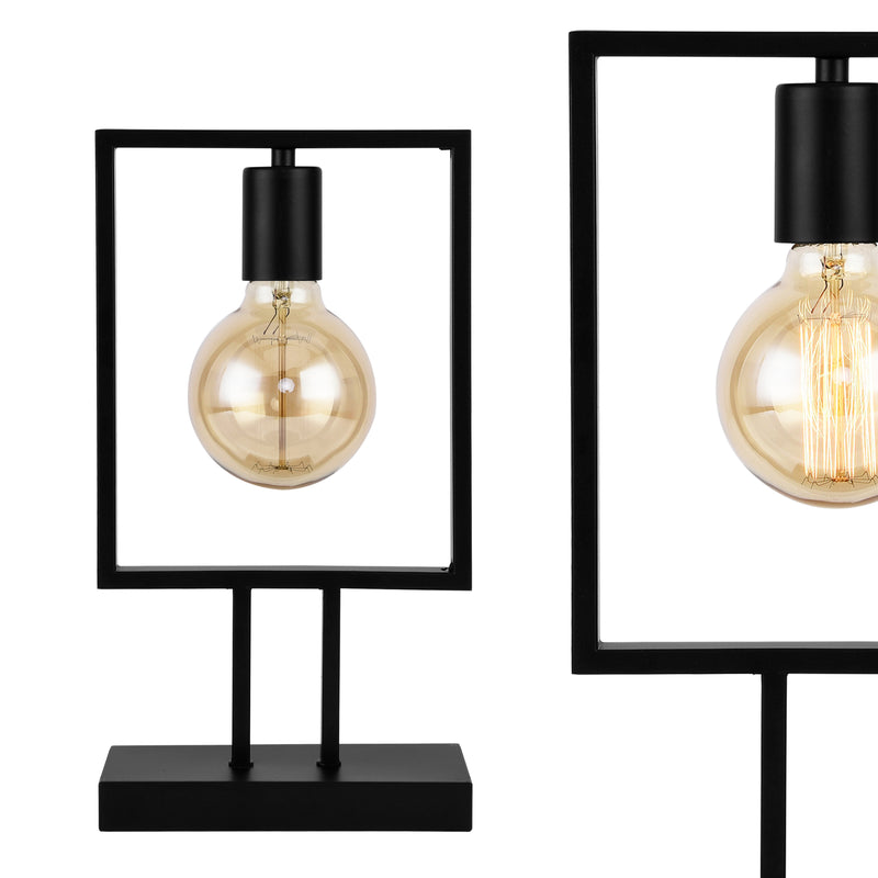 Esquema acotado Lámpara de mesa Lámpara de mesa Lámpara Luminaria Sala de estar Lámpara de noche E27 [lux.pro]