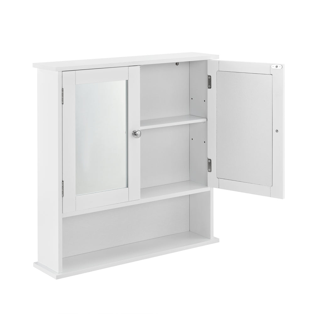 Armario de baño Locust 58x56x13 cm blanco [en.casa] - premiumXL