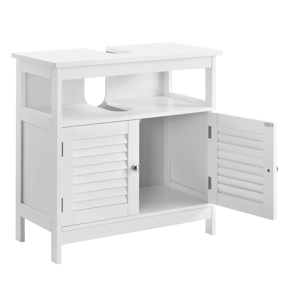 Armario de baño Waterford 60x60x30 cm Blanco en.casa