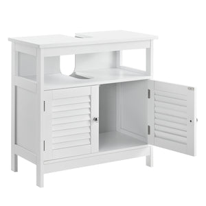 Armario de baño Waterford 60x60x30 cm Blanco en.casa