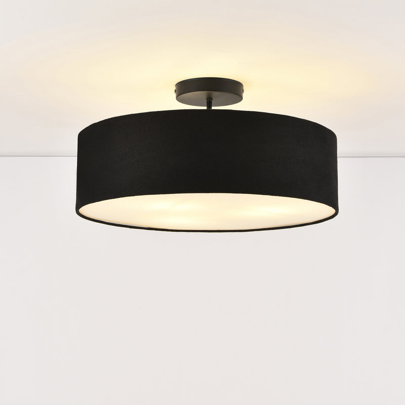 Esquema acotado Lámpara de techo Missouri 3xE27 Negro lux.pro
