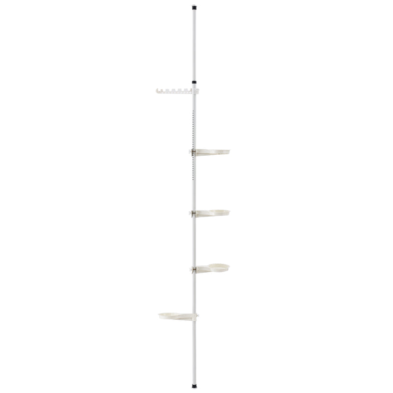 Esquema acotado Estantería para plantas telescópica 110-305 cm estantería para flores [en.casa]