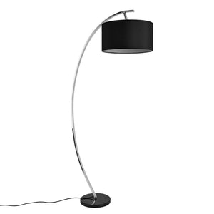 Lámpara de pie Steiermark 153 cm E27 60W Negro lux.pro