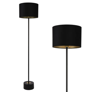 Lámpara de pie Apeldoorn 157 cm E27 Metal Negro lux.pro
