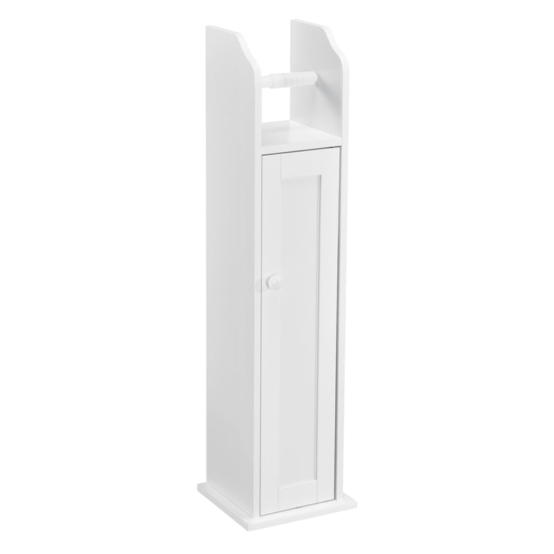 Esquema acotado Portarrollos de papel higiénico Falkenberg 78x20x18 cm Armario de baño con estante Blanco en.casa