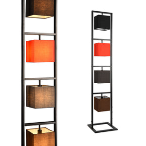 Lámpara de pie Tavira 147 cm 4xE14 Máx. 40W Estilo industrial Metal Multicolor lux.pro
