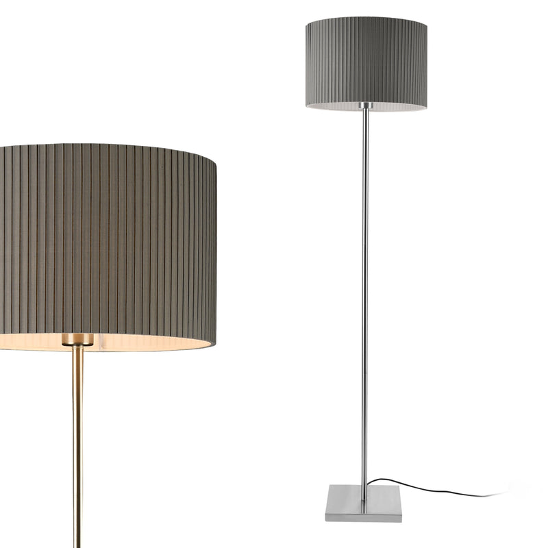 Esquema acotado Lámpara de pie Coimbra 151 cm 1xE27 Metal Gris lux.pro