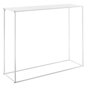 Mesa consola Aiora 95x110x32cm Metal Blanco [en.casa]