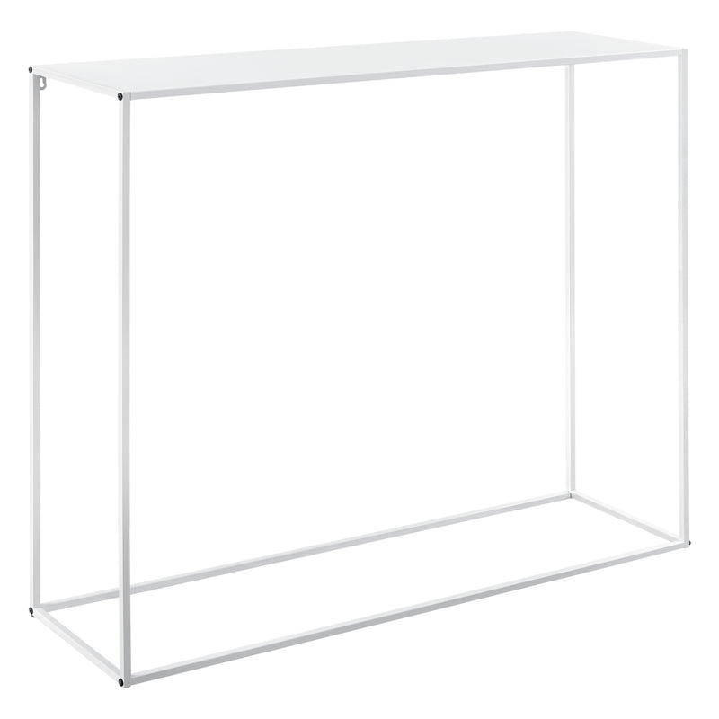 Esquema acotado Mesa consola Aiora 95x110x32cm Metal Blanco [en.casa]