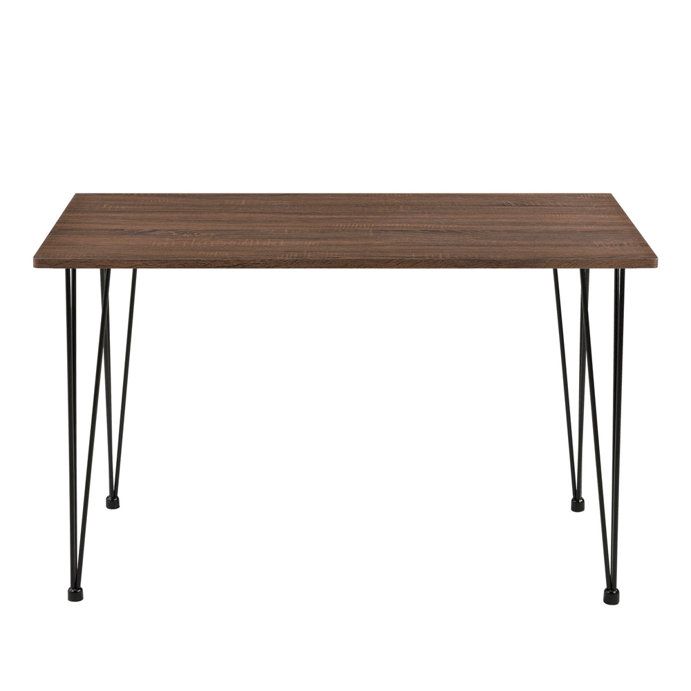 Mesa de comedor Kiel 120x70 cm aspecto nogal en.casa