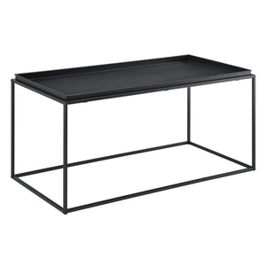 Mesa de centro Nyker 47x100x50 cm Diseño industrial Negro en.casa