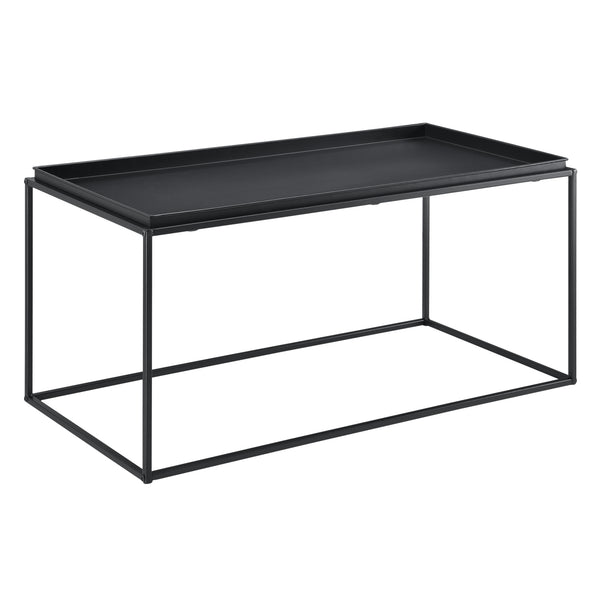 Mesa de centro Nyker 47x100x50 cm Diseño industrial Negro en.casa