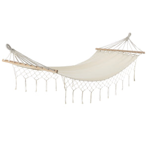 Hamaca Corinto 200x80 cm Máx. 150 kg para interior y exterior Crema casa.pro