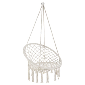 Silla colgante Tampico Máx. 100 kg para interior y exterior Crema casa.pro