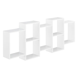 Estantería de pared Jessheim 161x18x65 cm Blanco en.casa