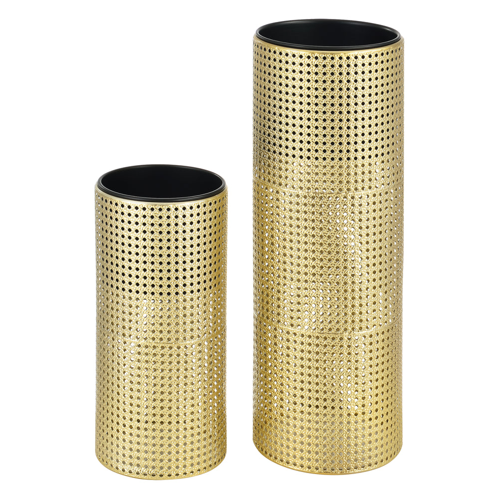 Soporte para plantas Lüttich juego de 2 negro/dorado en.casa - premiumXL