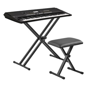 Soporte para teclado con taburete Ajustable en altura Plegable